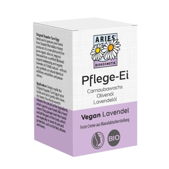 Stapeler Bio-Pflege-Ei vegan Lavendel Aries 50g